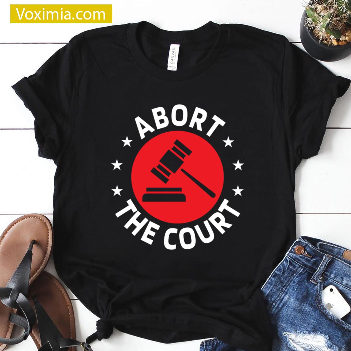 Abort Supreme Court Oversized T-shirt