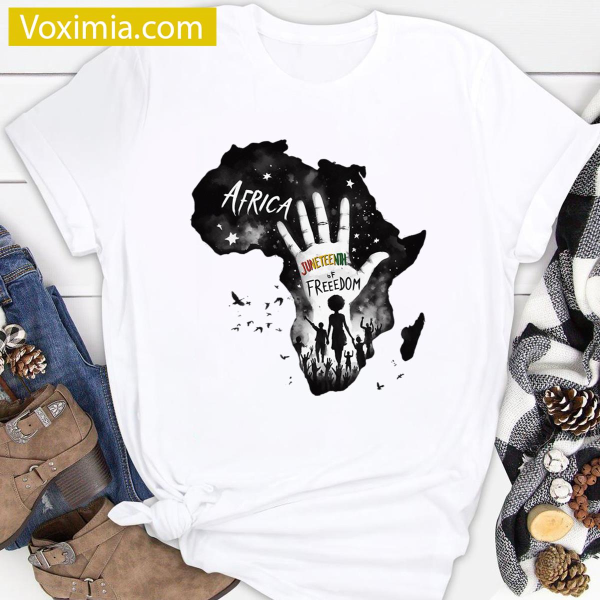 Africa Juneteenth Graphic T-shirt