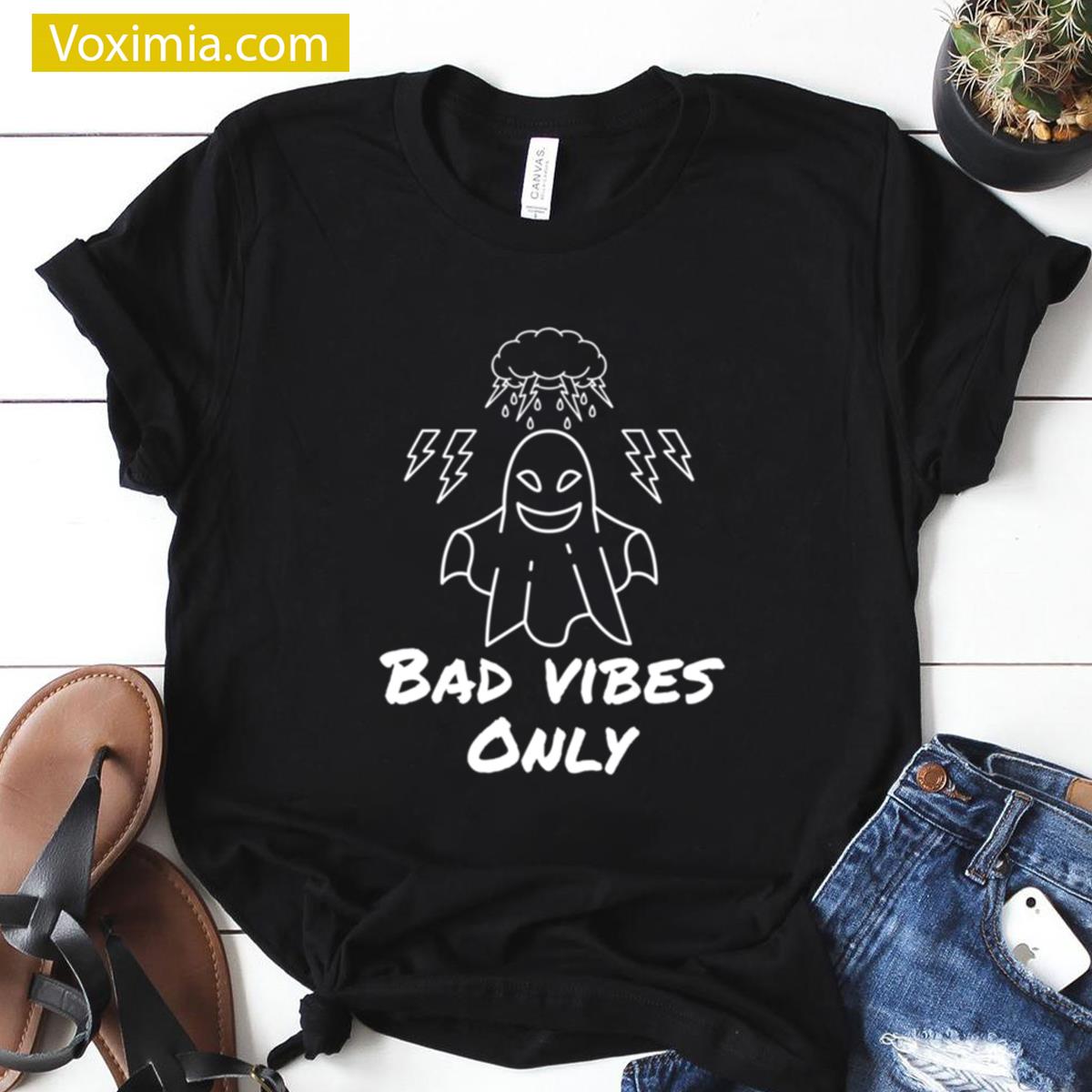 Bad Vibes Only Casual T-shirt