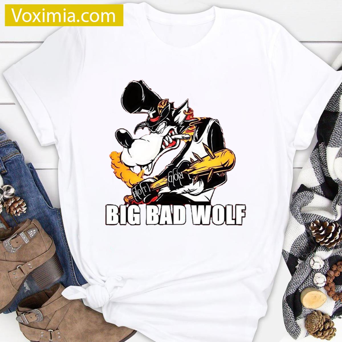Big Bad Wolf Cartoon T-shirt