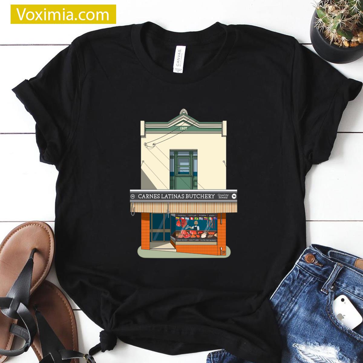 Carnes Latinas Butchery Graphic T-shirt