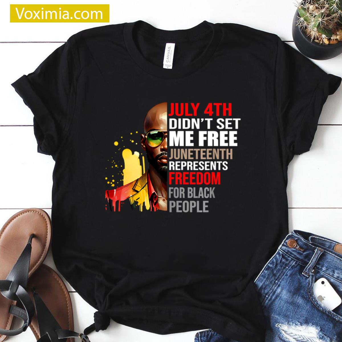 Celebrating Juneteenth 1865 Black Pride Tee T-shirt