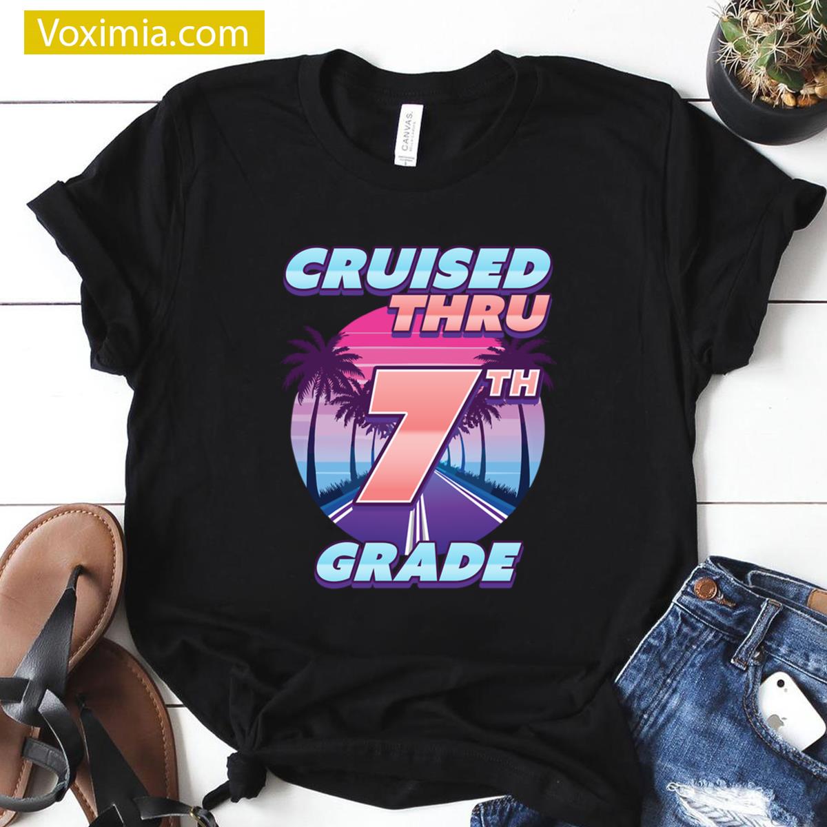 Cruised Thru 7th Grade School T-shirt