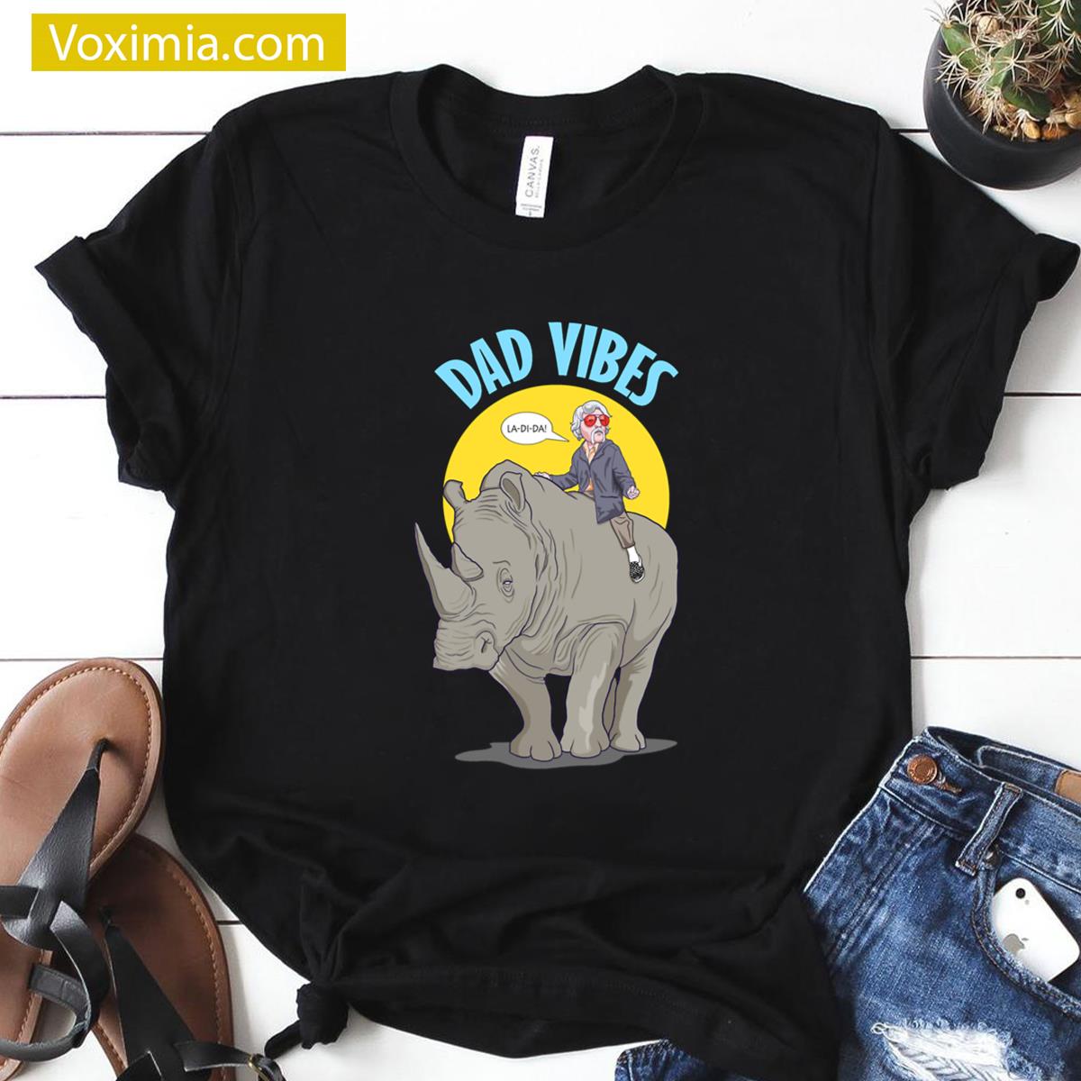 Dad Vibes Trendy T-shirt
