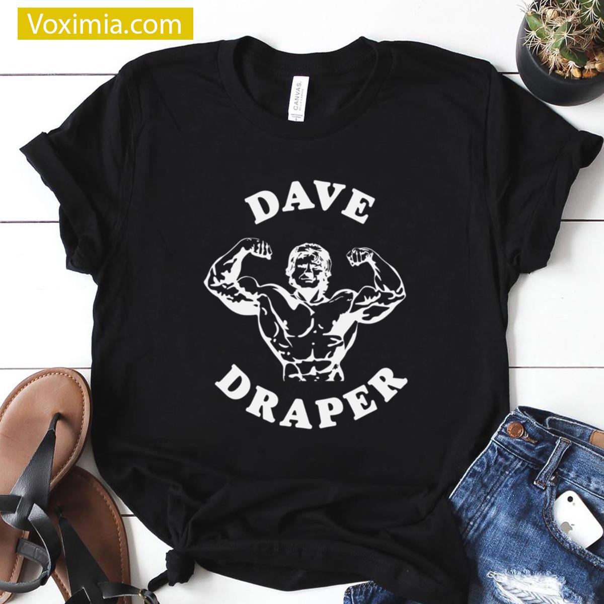 Dave Draper White Gym T-shirt