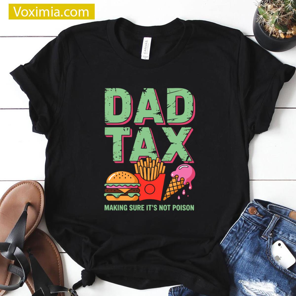 Funny Dad Ice Cream Graphic Tee T-shirt