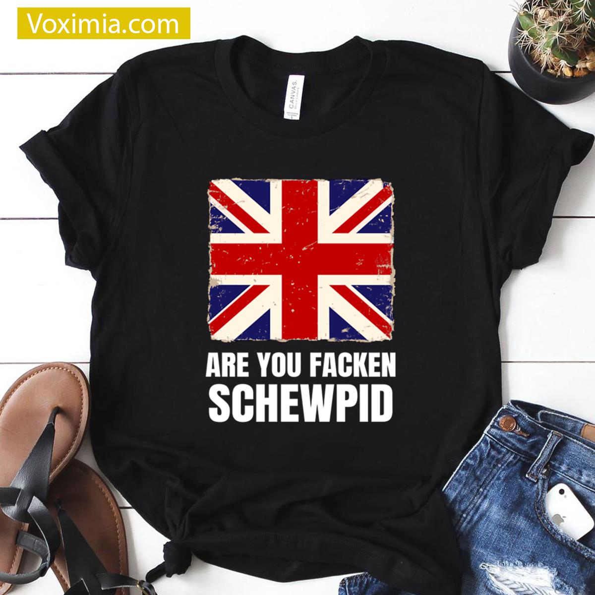 Funny Uk Flag Graphic Tee T-shirt