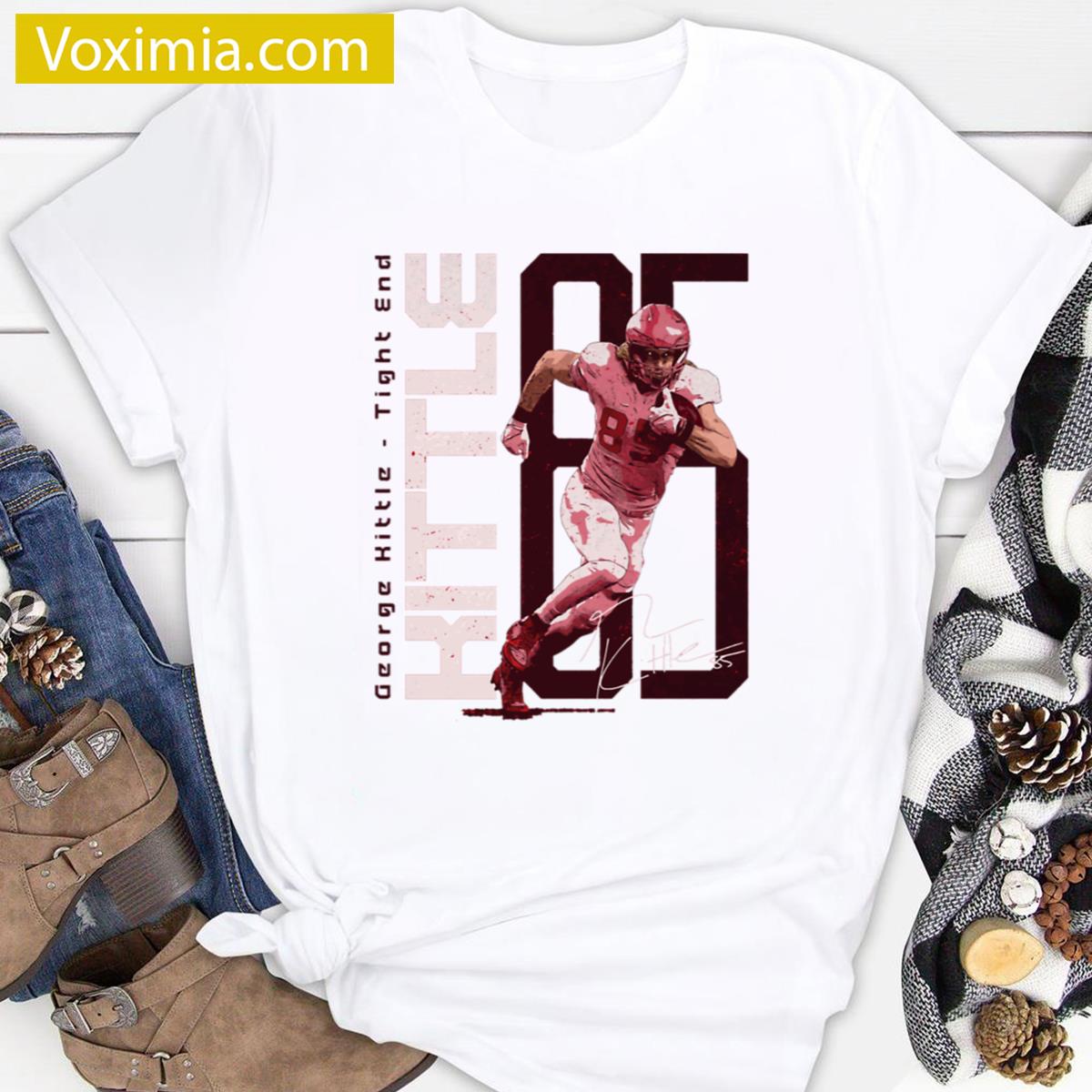 George Kittle Unisex 90s Style T-shirt