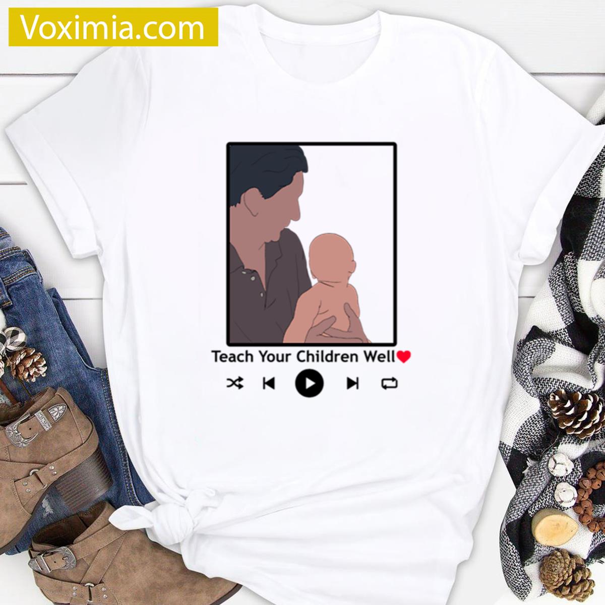 Grandpa Teach Your Children Funny T-shirt