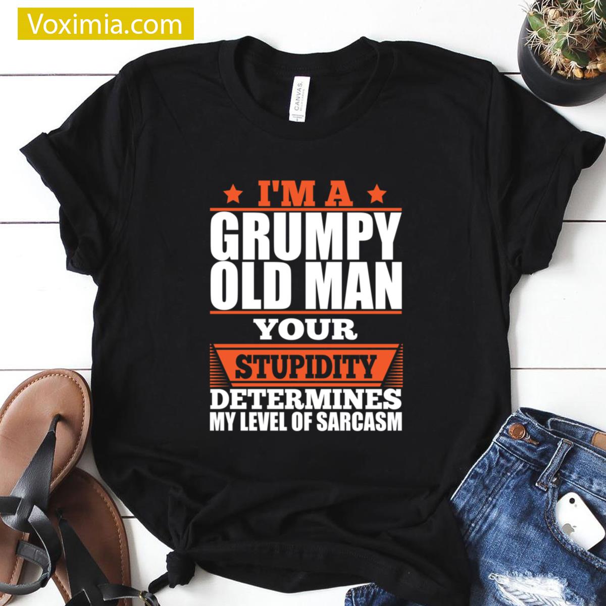 Grumpy Old Man Funny T-shirt