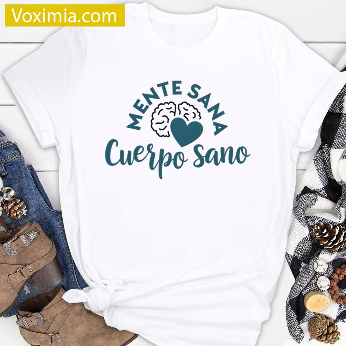Healthy Mind Healthy Body Motivational Quote T-shirt