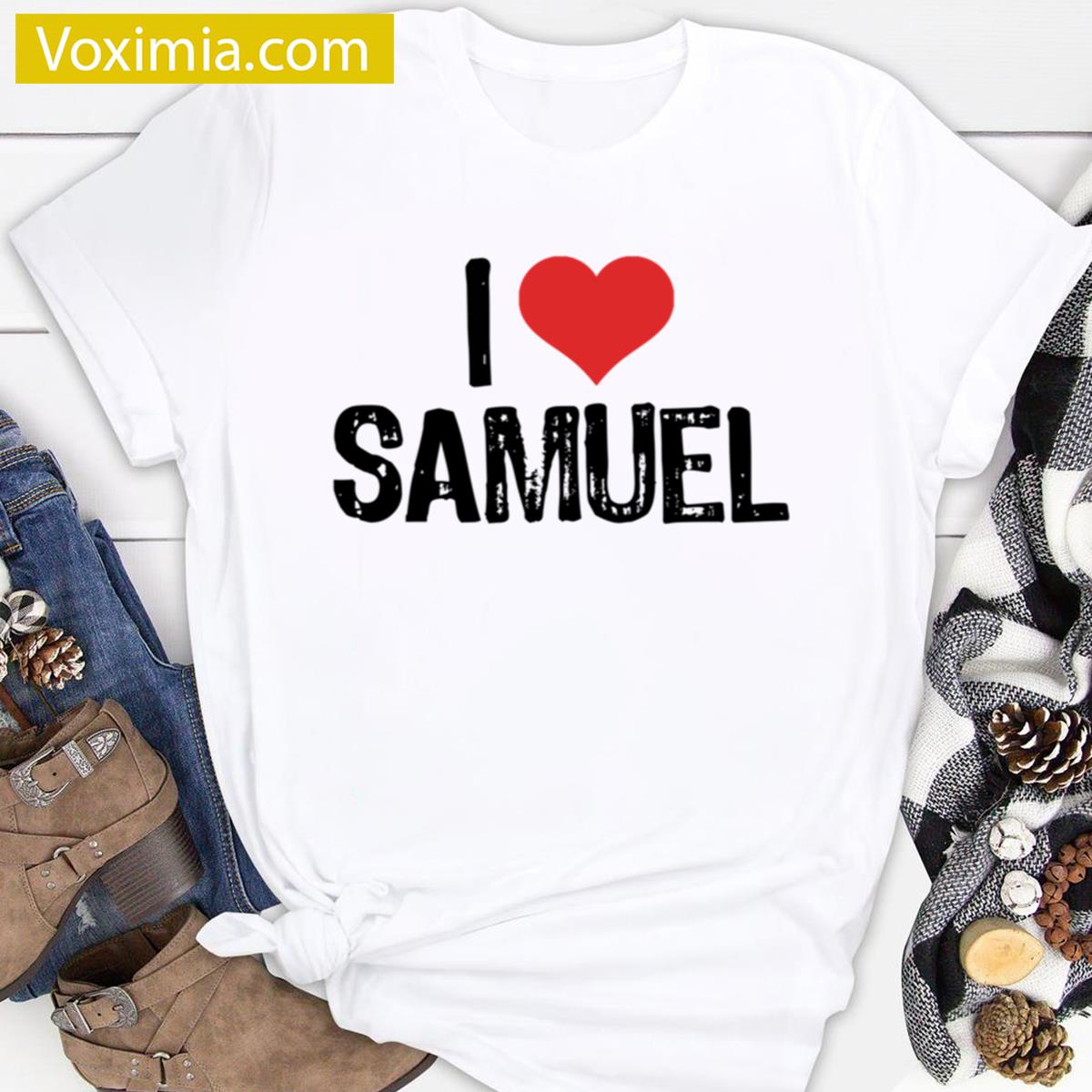 I Love Samuel Graphic Tee T-shirt