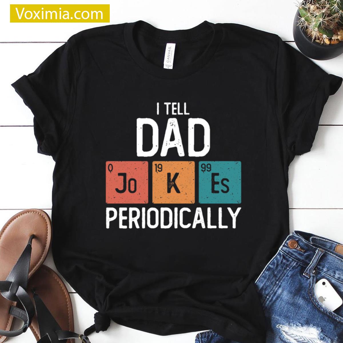 I Tell Dad Jokes Periodically Vintage T-shirt