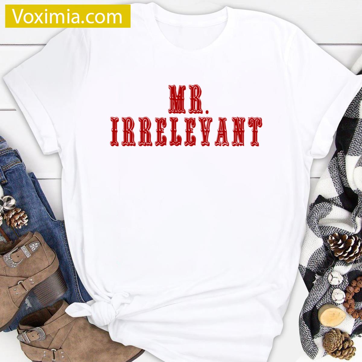 Irrelevant Red Relaxed Fit T-shirt