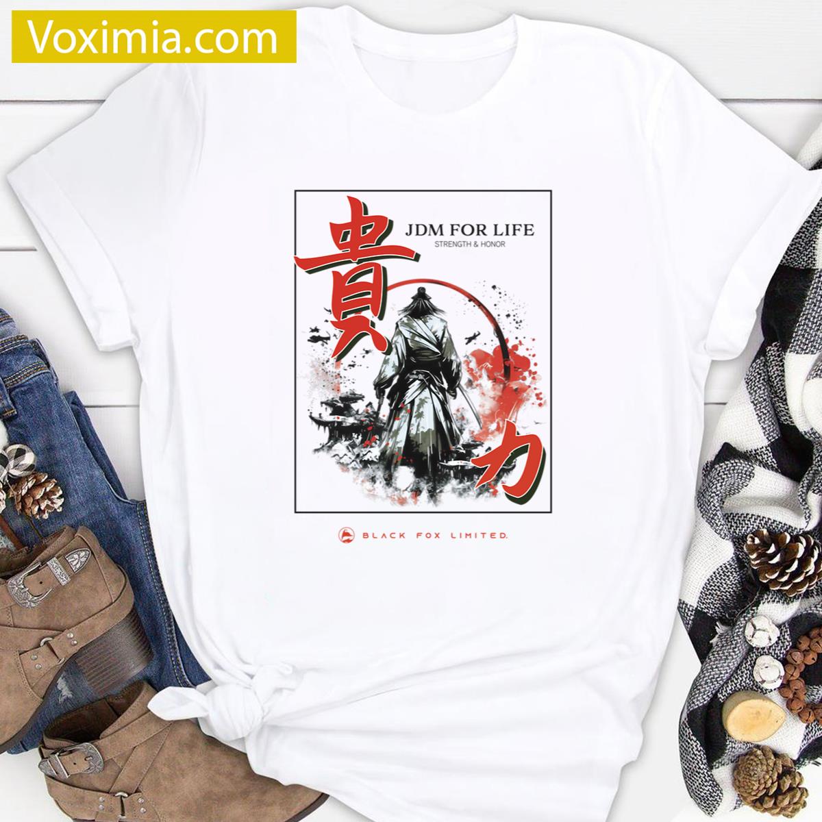 Jdm For Life Samurai Apparel Trendy T-shirt