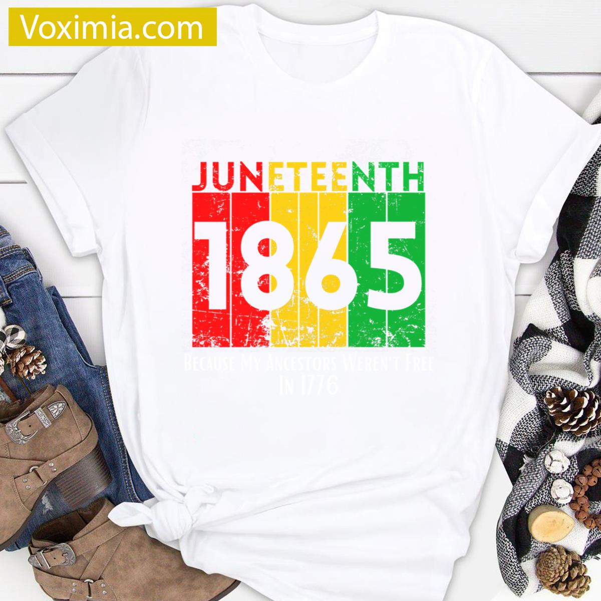 Juneteenth 1865 Freedom Flag Tee T-shirt
