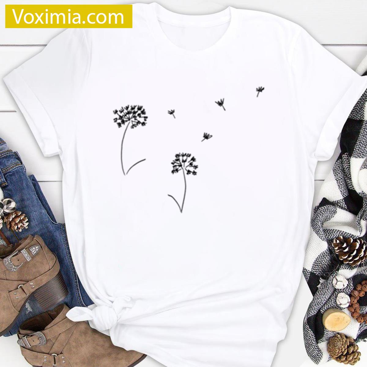 Wind Dandelions Oversized T-shirt