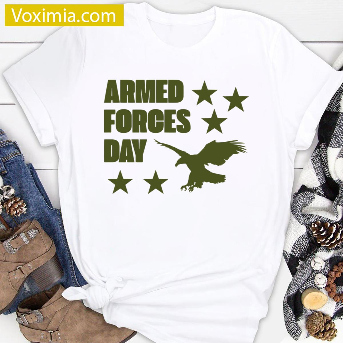 Armed Forces Day Celebration Military Pride T-shirt