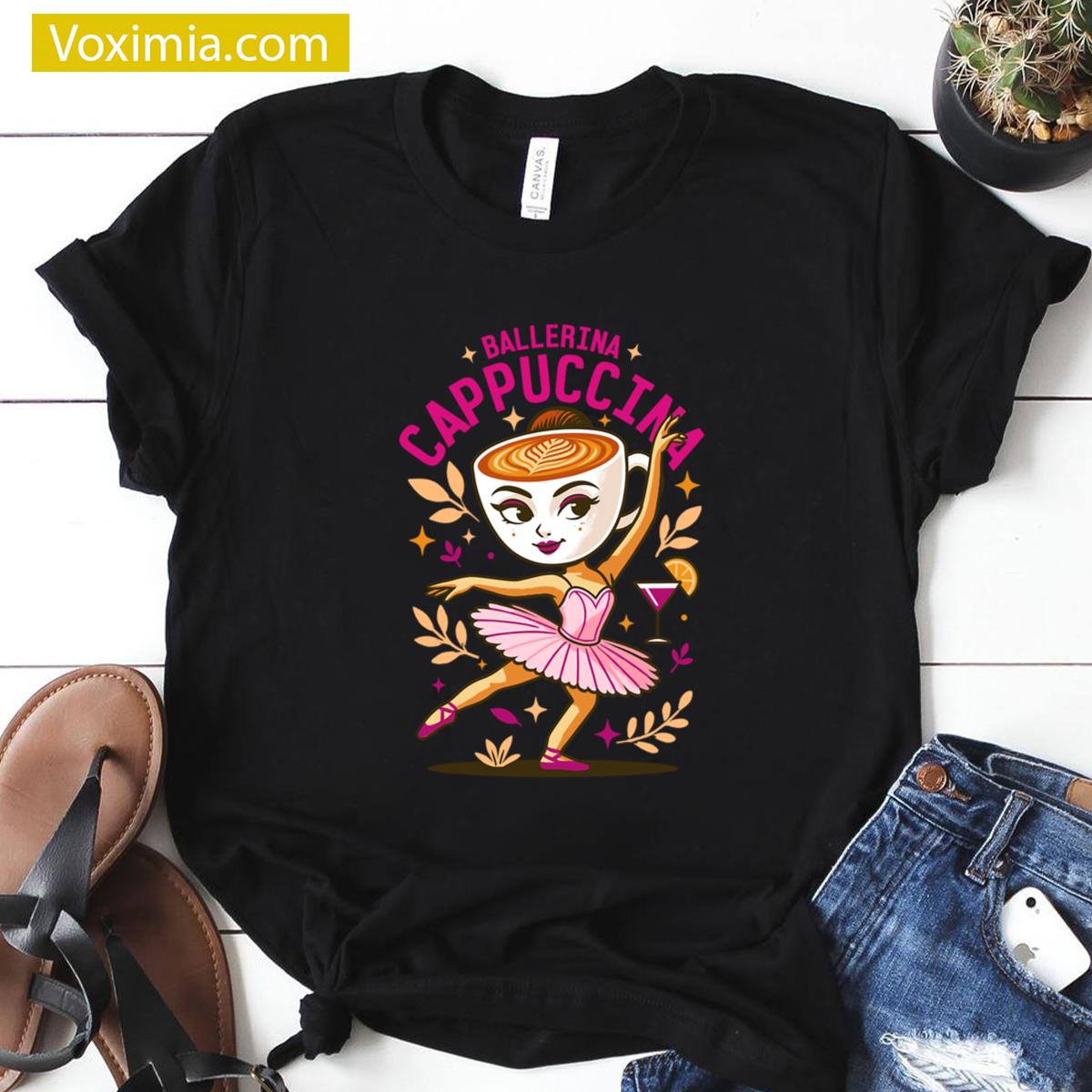Ballerina Cappuccina Funny Tee T-shirt