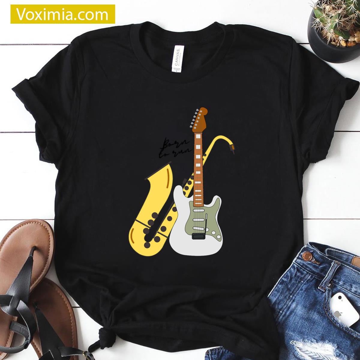 Born To Run Music Design T-shirt