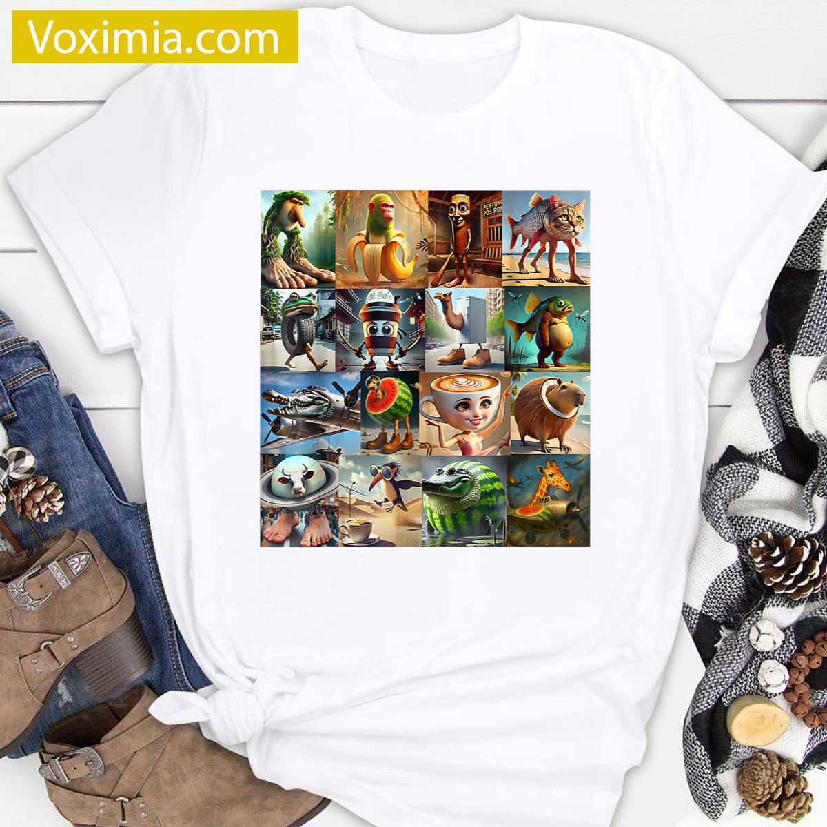 Brainrot Meme Fun Design T-shirt