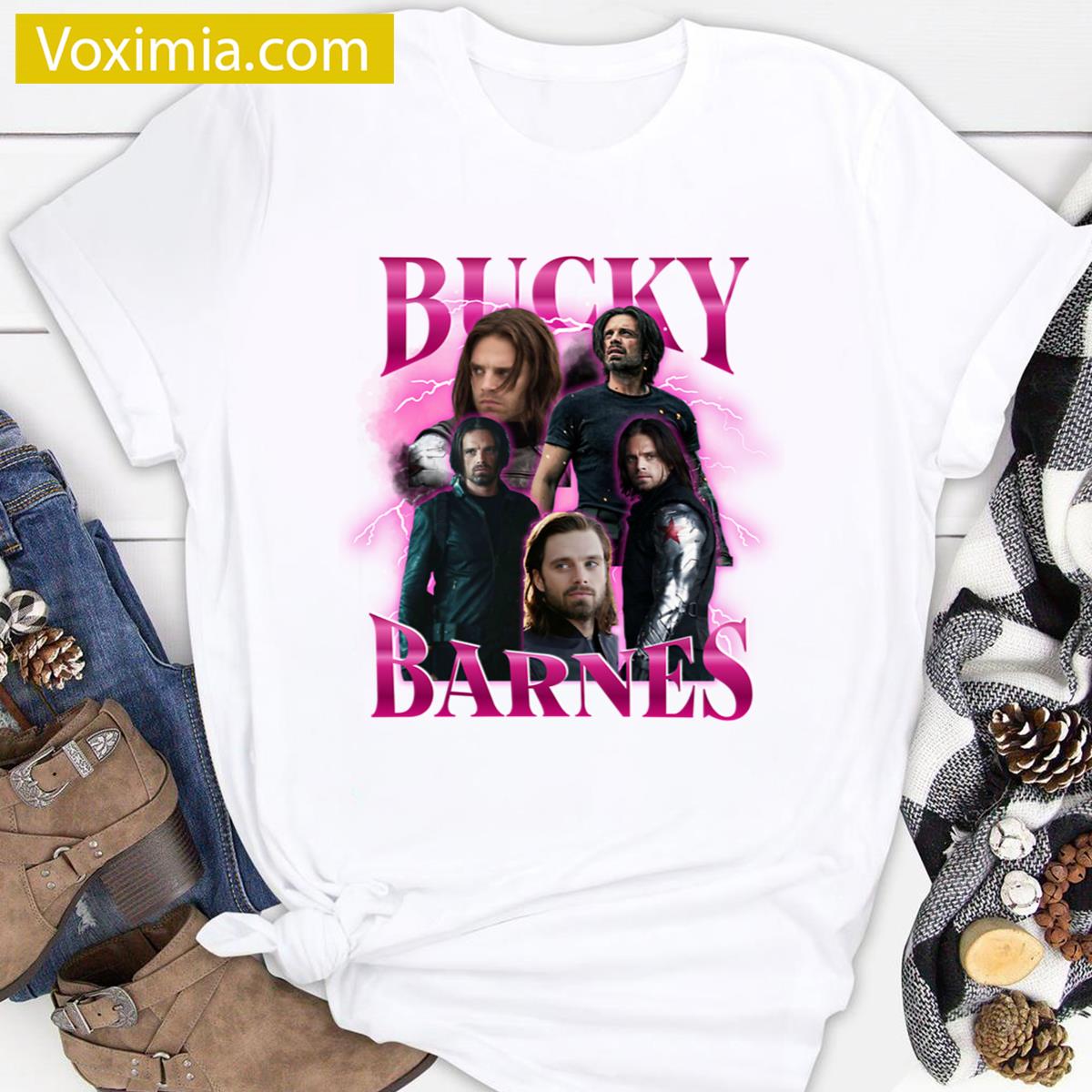 Bucky Barnes Retro Style T-shirt