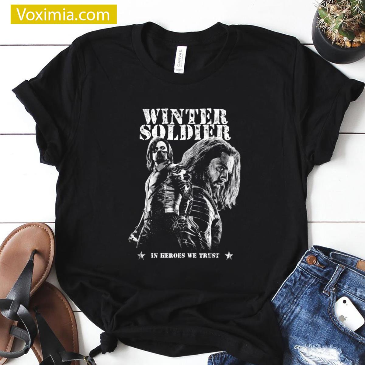 Bucky Barnes Winter Soldier Graphic T-shirt