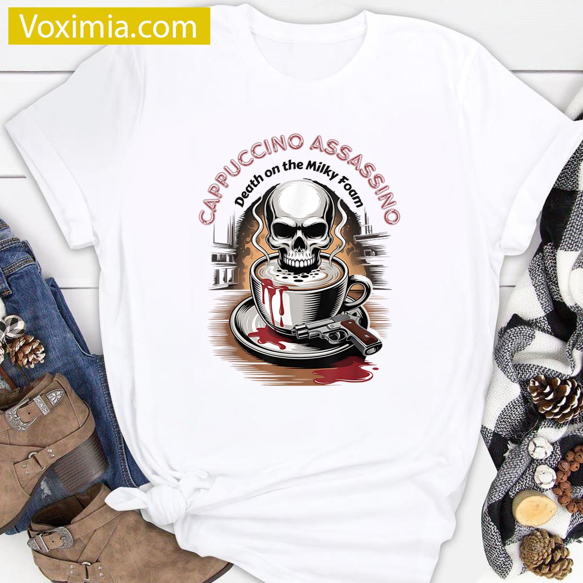 Cappuccino Assassino Funny Apparel T-shirt