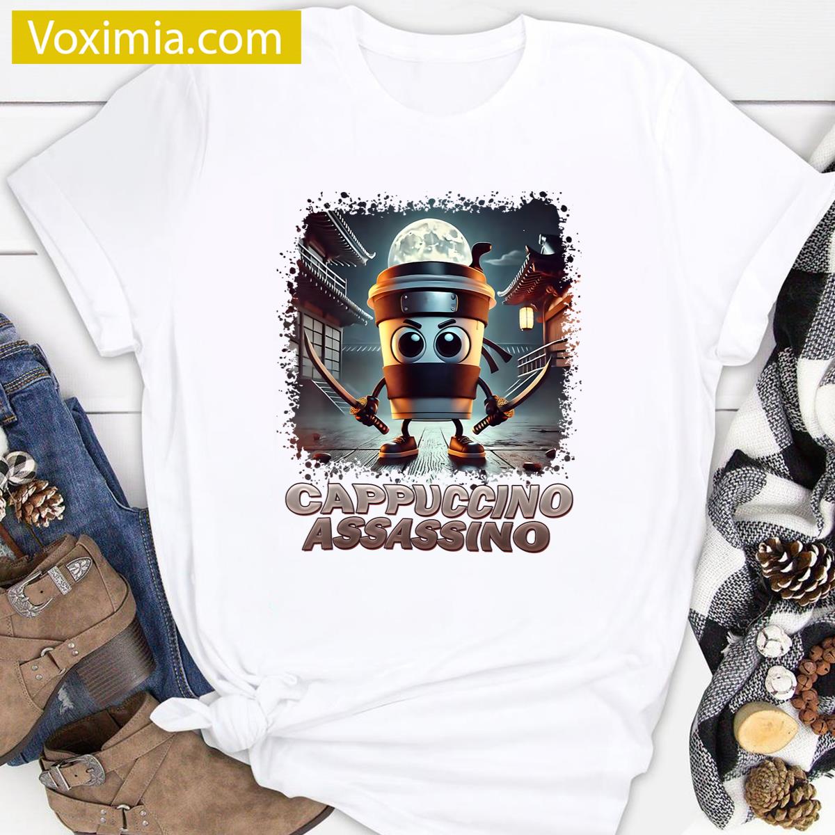 Cappuccino Assassino Meme Apparel T-shirt