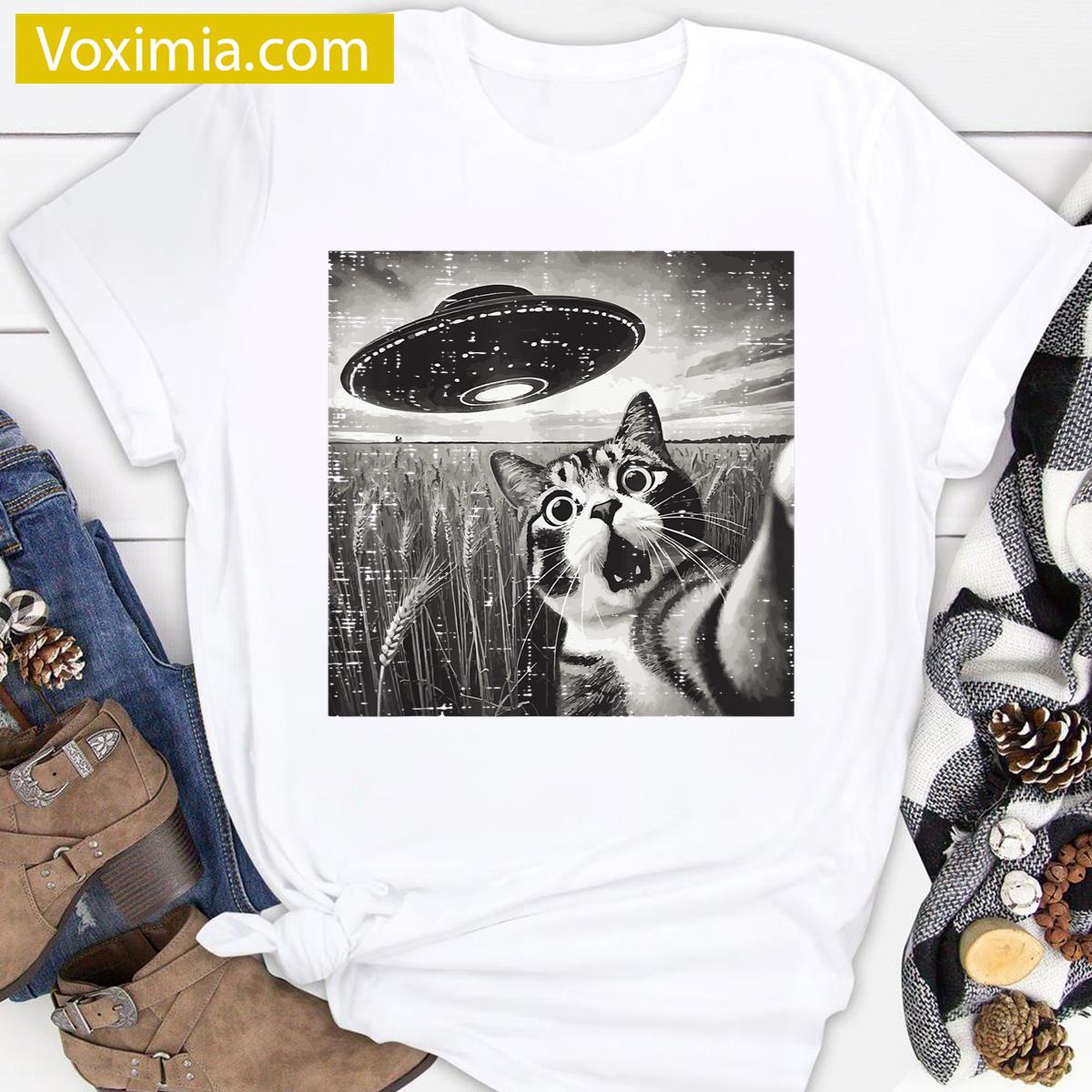 Cat Selfie Saying T-shirt