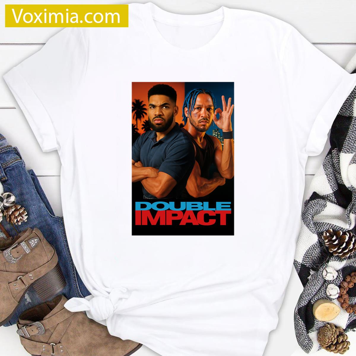 Double Impact Knicks Sports Tee T-shirt