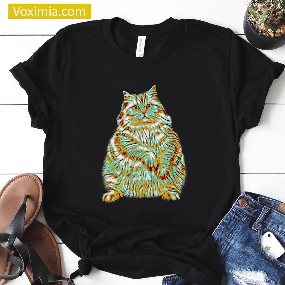Funny Chonk Cat T-shirt
