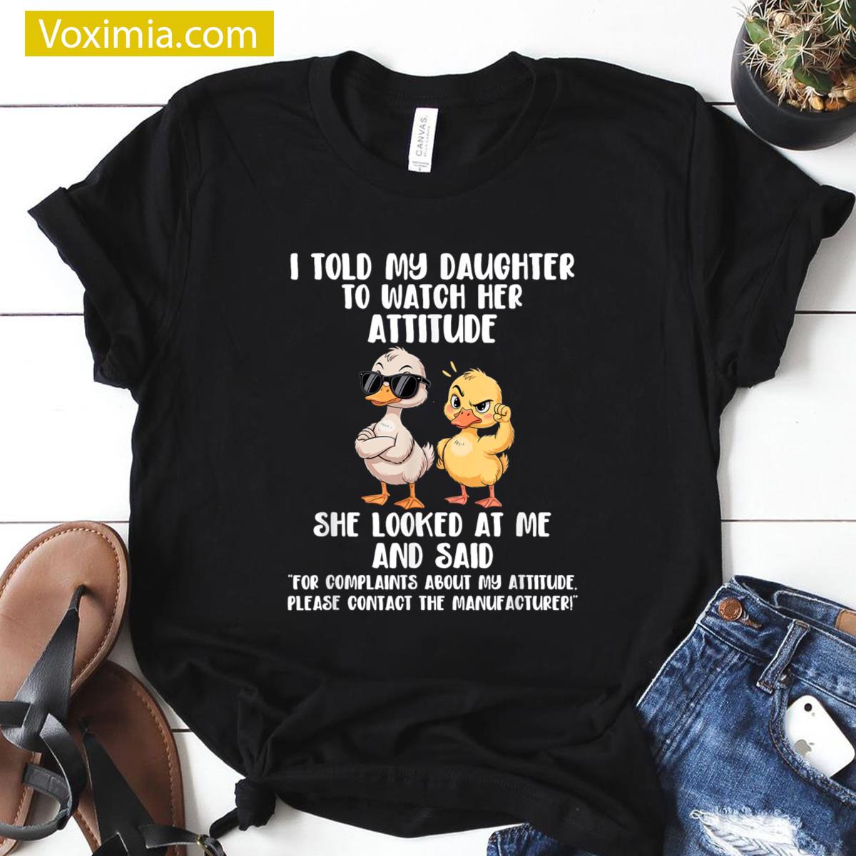 Funny Duck Fans Tee Quirky Design T-shirt