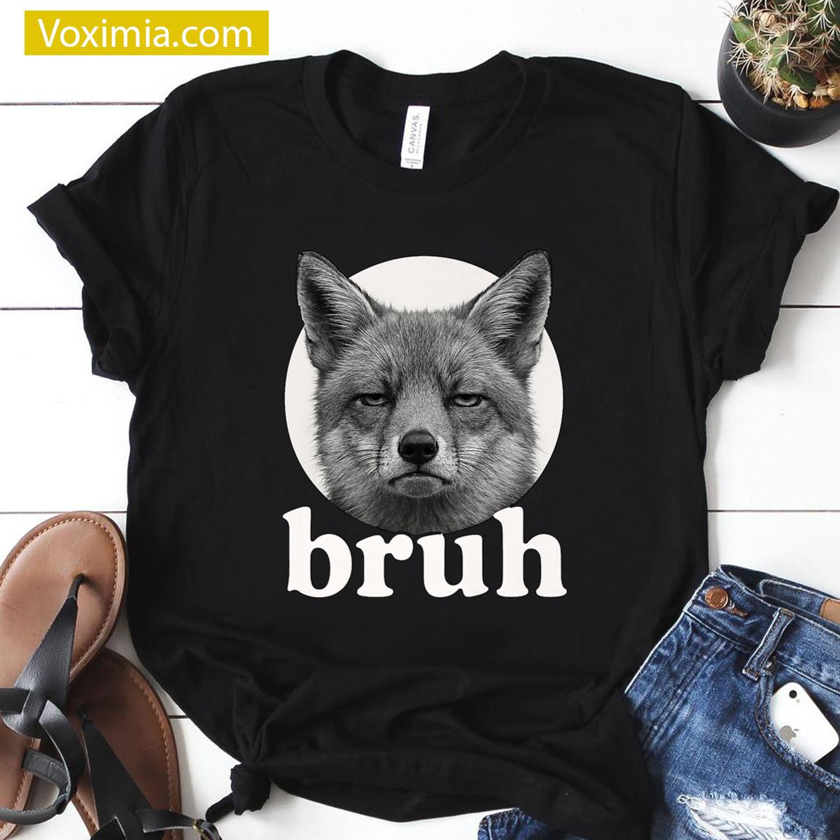 Funny Fox Meme Tee Premium Quality T-shirt