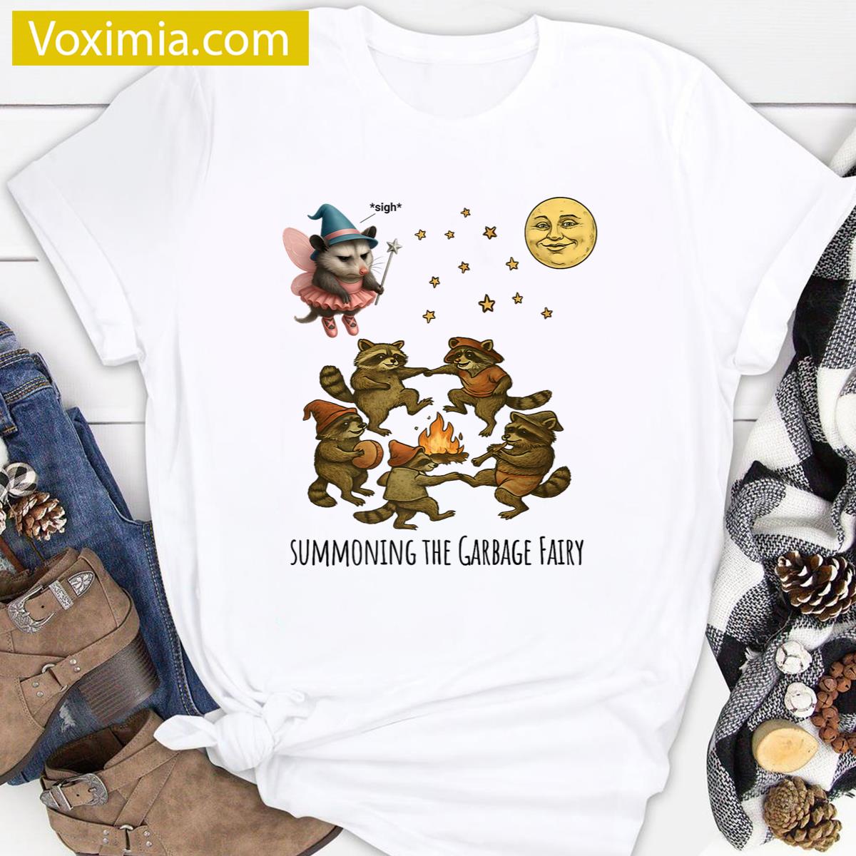 Funny Racoons Cute Possum Tee T-shirt