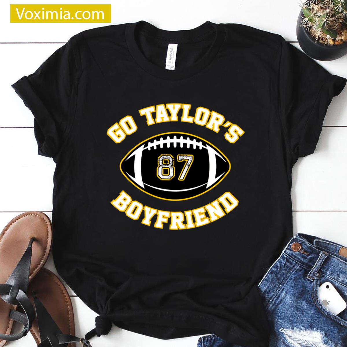 Go Taylors Boyfriend Oversized Style Tee T-shirt