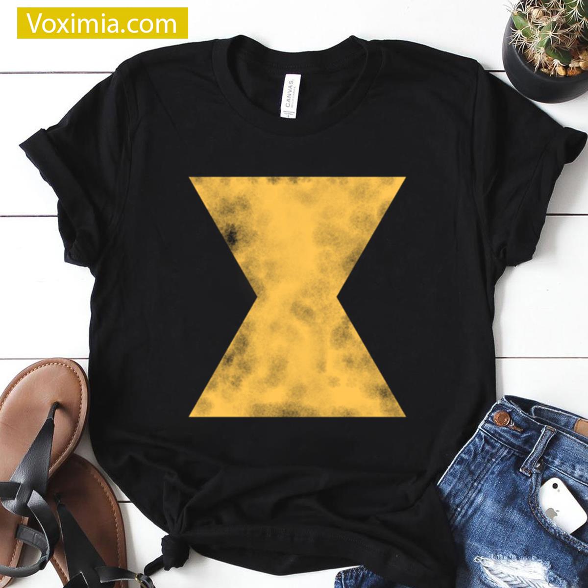 Gold Hourglass Trendy T-shirt