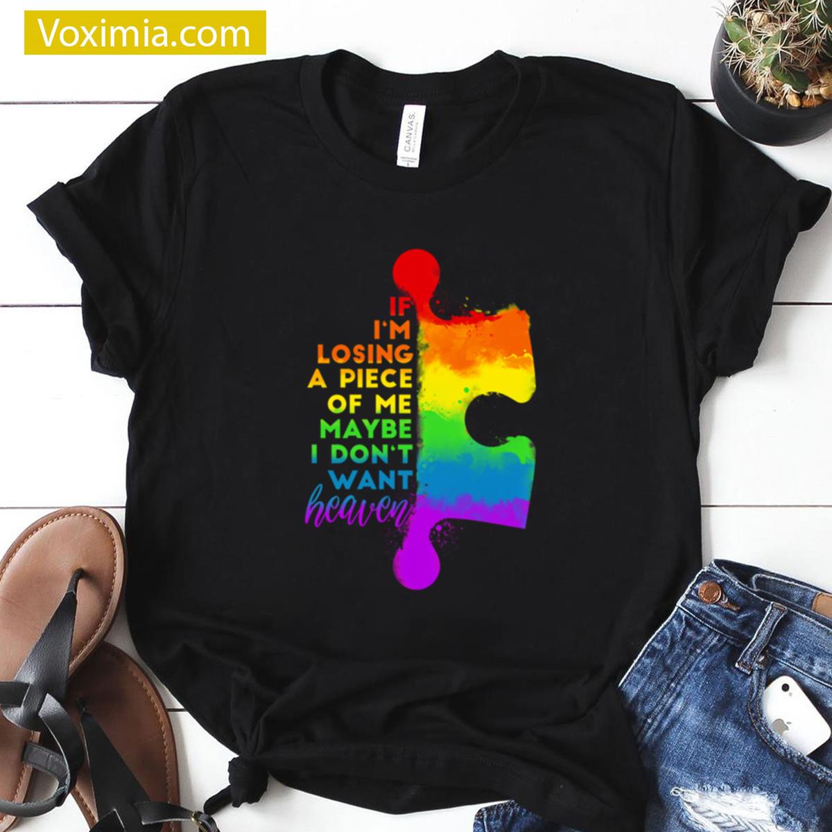 Heavenqueer Casual Lgbtq Support T-shirt