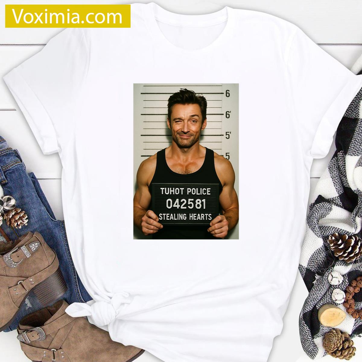 Hugh Jackman Stealing Hearts Fan T-shirt