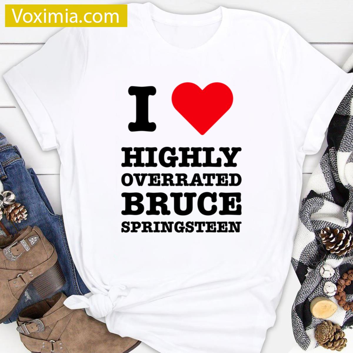 I Love Overrated Music Joke T-shirt