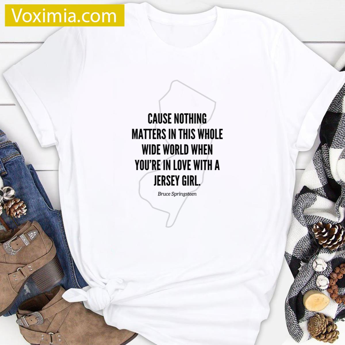 Jersey Girl Trendy Loose Fit T-shirt
