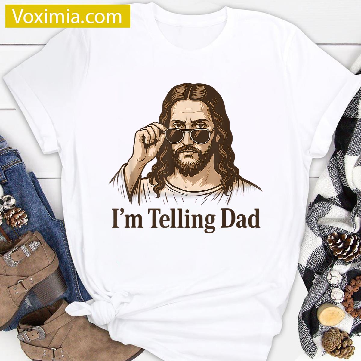Jesus Christian Funny Fathers T-shirt