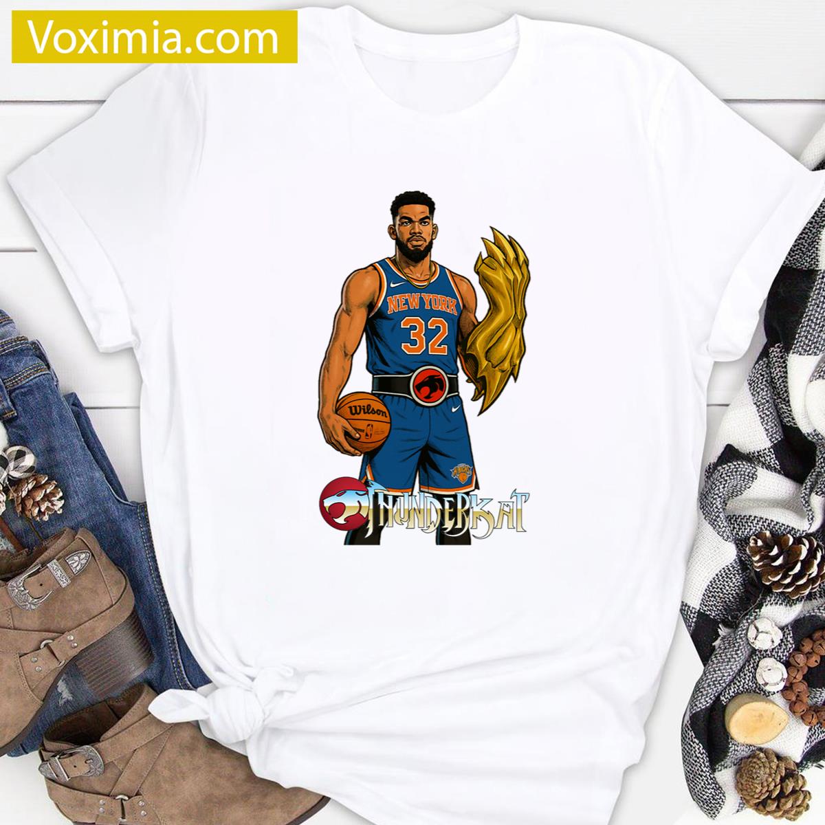 Kat Knicks Basketball Fashion T-shirt