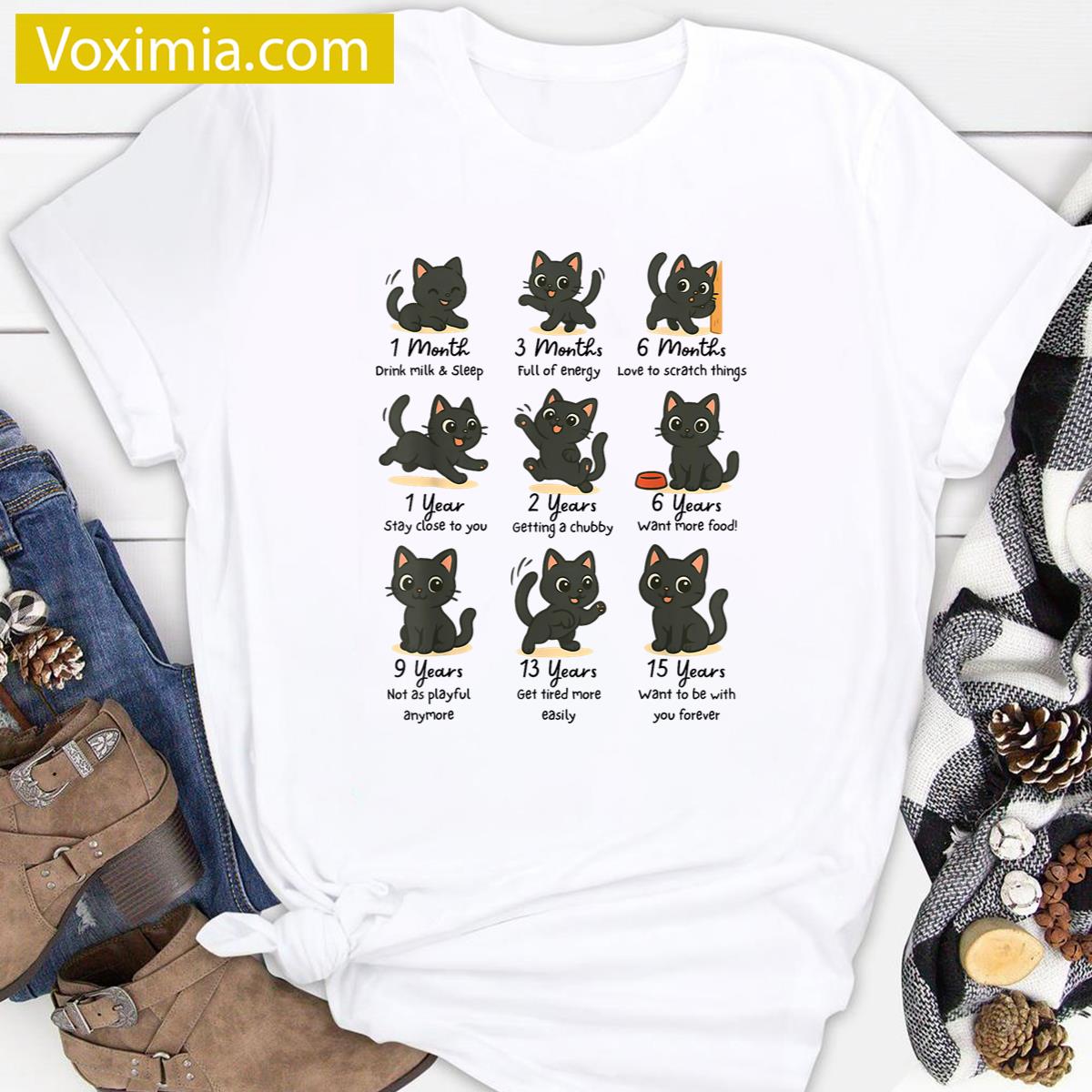 Meow Cat Lover Cute Style T-shirt