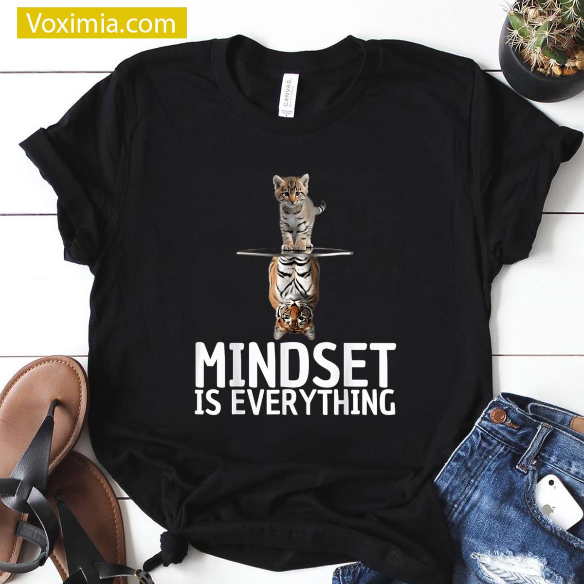 Mindset Cat Tiger Tee T-shirt