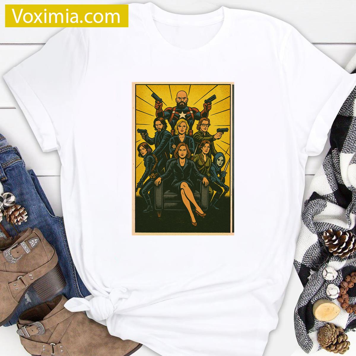 Retro Anti Heroes Design T-shirt